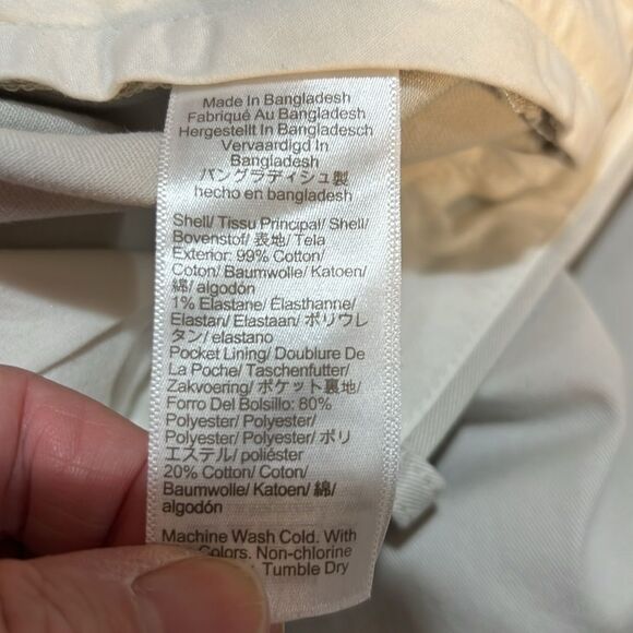 J. Crew factory Straight-fit flex chino pant in Stone NWT size 38/32 - Picture 13 of 14